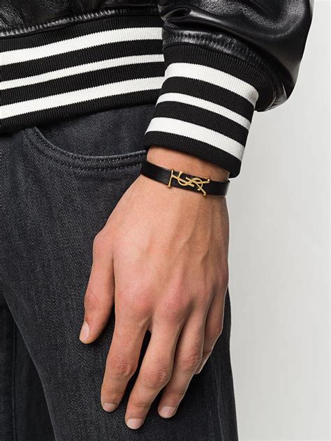 ysl mens bracelets at saks|farfetch saint laurent bracelet.